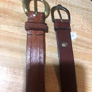 2 quality vintage leather belts size 24